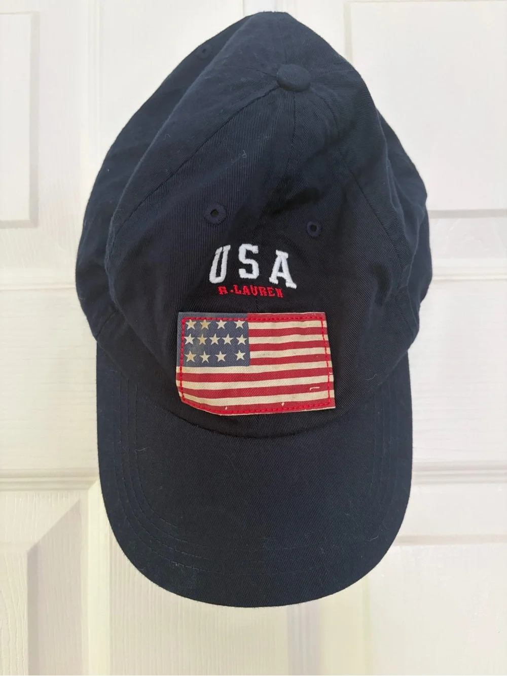 Ralph Lauren Kids Navy Cap with USA Patch
